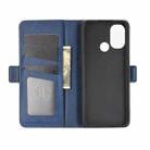 For OnePlus Nord N100 Dual-side Magnetic Buckle Horizontal Flip Leather Case with Holder & Card Slots & Wallet(Dark Blue) - 4