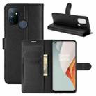 For OnePlus Nord N100 Litchi Texture Horizontal Flip Protective Case with Holder & Card Slots & Wallet(Black) - 1