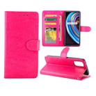 For OPPO Realme X7 Crazy Horse Texture Leather Horizontal Flip Protective Case with Holder & Card Slots & Wallet & Photo Frame(Rose Red) - 1