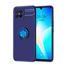 For Huawei Nova 8se Metal Ring Holder 360 Degree Rotating TPU Case(Blue+Blue) - 1