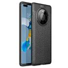 For Huawei Mate 40 Pro+ Litchi Texture TPU Shockproof Case(Black) - 1
