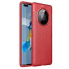 For Huawei Mate 40 Pro+ Litchi Texture TPU Shockproof Case(Red) - 1