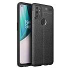 For OnePlus N100 Litchi Texture TPU Shockproof Case(Black) - 1