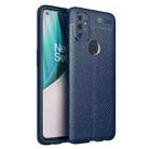 For OnePlus N100 Litchi Texture TPU Shockproof Case(Navy Blue) - 1