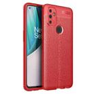 For OnePlus N100 Litchi Texture TPU Shockproof Case(Red) - 1