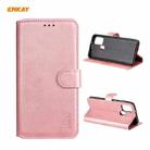 For Samsung Galaxy A21s ENKAY Hat-Prince ENK-PUC028 Horizontal Flip PU Leather Case with Holder & Card Slots & Wallet(Pink) - 1