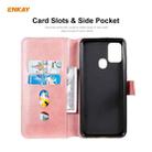 For Samsung Galaxy A21s ENKAY Hat-Prince ENK-PUC028 Horizontal Flip PU Leather Case with Holder & Card Slots & Wallet(Pink) - 3