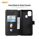 For Samsung Galaxy A21s ENKAY Hat-Prince ENK-PUC028 Horizontal Flip PU Leather Case with Holder & Card Slots & Wallet(Black) - 5