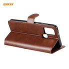 For Samsung Galaxy A21s ENKAY Hat-Prince ENK-PUC028 Horizontal Flip PU Leather Case with Holder & Card Slots & Wallet(Brown) - 4