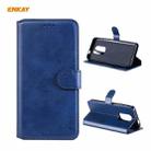 For Motorola Moto G9 / G9 Play ENKAY Hat-Prince ENK-PUC034 Horizontal Flip PU Leather Case with Holder & Card Slots & Wallet(Dark Blue) - 1