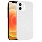 For iPhone 12 mini Shockproof Crocodile Texture PC + PU Case(White) - 1