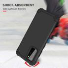 For Samsung Galaxy Note20 PC + Silicone Three-piece Shockproof Protection Case(Black) - 5