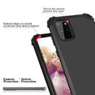 For Samsung Galaxy Note20 PC + Silicone Three-piece Shockproof Protection Case(Black) - 7
