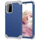 For Samsung Galaxy Note20 PC + Silicone Three-piece Shockproof Protection Case(Blue) - 1