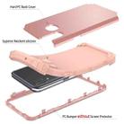 For Samsung Galaxy A10s PC + Silicone Three-piece Shockproof Protection Case(Rose Gold) - 3