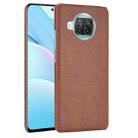 For Xiaomi Mi 10T Lite Shockproof Crocodile Texture PC + PU Case(Brown) - 1