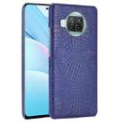 For Xiaomi Mi 10T Lite Shockproof Crocodile Texture PC + PU Case(Blue) - 1