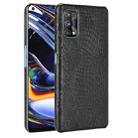 For OPPO Realme 7 Pro Shockproof Crocodile Texture PC + PU Case(Black) - 1