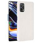 For OPPO Realme 7 Pro Shockproof Crocodile Texture PC + PU Case(White) - 1