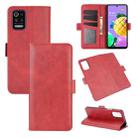 For LG K52 Dual-side Magnetic Buckle Horizontal Flip Leather Case with Holder & Card Slots & Wallet(Red) - 1