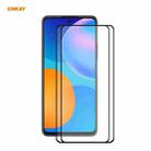 For Huawei P Smart 2021 2 PCS ENKAY Hat-Prince Full Glue 0.26mm 9H 2.5D Tempered Glass Full Coverage Film - 1