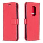 For Motorola MOTO G9 Play Crazy Horse Texture Horizontal Flip Leather Case with Holder & Card Slots & Wallet & Photo Frame(Red) - 1