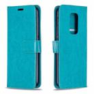 For Motorola MOTO G9 Play Crazy Horse Texture Horizontal Flip Leather Case with Holder & Card Slots & Wallet & Photo Frame(Blue) - 1