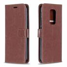 For Motorola MOTO G9 Play Crazy Horse Texture Horizontal Flip Leather Case with Holder & Card Slots & Wallet & Photo Frame(Brown) - 1