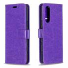 For Sony Xperia 5 II Crazy Horse Texture Horizontal Flip Leather Case with Holder & Card Slots & Wallet & Photo Frame(Purple) - 1