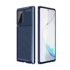 For Samsung Galaxy S21+ 5G Carbon Fiber Texture Shockproof TPU Case(Blue) - 1