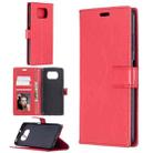 For Xiaomi Poco X3 NFC Crazy Horse Texture Horizontal Flip Leather Case with Holder & Card Slots & Wallet & Photo Frame(Red) - 1