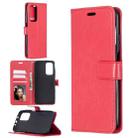 For Xiaomi Mi 10T Pro Crazy Horse Texture Horizontal Flip Leather Case with Holder & Card Slots & Wallet & Photo Frame(Red) - 1