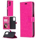 For Xiaomi Mi 10T Pro Crazy Horse Texture Horizontal Flip Leather Case with Holder & Card Slots & Wallet & Photo Frame(Rose Red) - 1