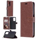 For Xiaomi Mi 10T Pro Crazy Horse Texture Horizontal Flip Leather Case with Holder & Card Slots & Wallet & Photo Frame(Brown) - 1