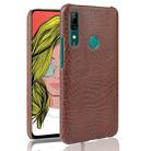 Shockproof Crocodile Texture PC + PU Case For Huawei P Smart Z(Brown) - 1