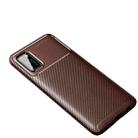 For Samsung Galaxy A02s 5G Carbon Fiber Texture Shockproof TPU Case(Brown) - 1