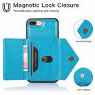 Multi-functional Cross-body Card Bag TPU+PU Back Cover Case with Holder & Card Slot & Wallet For iPhone 6 / 6s(Blue) - 7