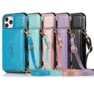 Multi-functional Cross-body Card Bag TPU+PU Back Cover Case with Holder & Card Slot & Wallet For iPhone 6 / 6s(Blue) - 9