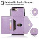 Multi-functional Cross-body Card Bag TPU+PU Back Cover Case with Holder & Card Slot & Wallet For iPhone 6 / 6s(Purple) - 7