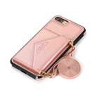 Multi-functional Cross-body Card Bag TPU+PU Back Cover Case with Holder & Card Slot & Wallet For iPhone 6 / 6s(Rose Gold) - 2