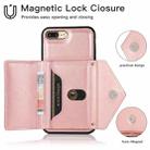 Multi-functional Cross-body Card Bag TPU+PU Back Cover Case with Holder & Card Slot & Wallet For iPhone 6 / 6s(Rose Gold) - 7