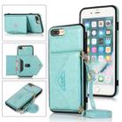 Multi-functional Cross-body Card Bag TPU+PU Back Cover Case with Holder & Card Slot & Wallet For iPhone 6 / 6s(Green) - 1