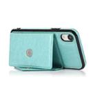 For iPhone X / XS Multi-functional Cross-body Card Bag TPU+PU Back Cover Case with Holder & Card Slot & Wallet(Green) - 5