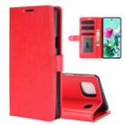 For LG K92 5G R64 Texture Single Horizontal Flip Protective Case with Holder & Card Slots & Wallet& Photo Frame(Red) - 1