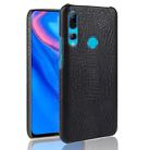 Shockproof Crocodile Texture PC + PU Case For Huawei Y9 prime 2019(Black) - 1