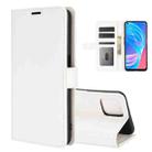 For OPPO A72 / A73 5G R64 Texture Single Horizontal Flip Protective Case with Holder & Card Slots & Wallet & Photo Frame(White) - 1