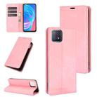 For OPPO A72 / A73 5G Retro-skin Business Magnetic Suction Leather Case with Holder & Card Slots & Wallet(Pink) - 1