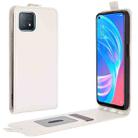 For OPPO A72 / A73 5G R64 Texture Single Vertical Flip Leather Protective Case with Card Slots & Photo Frame(White) - 1