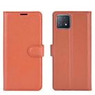 For OPPO A72 / A73 5G Litchi Texture Horizontal Flip Protective Case with Holder & Card Slots & Wallet(Brown) - 2