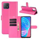 For OPPO A72 / A73 5G Litchi Texture Horizontal Flip Protective Case with Holder & Card Slots & Wallet(Rose Red) - 1